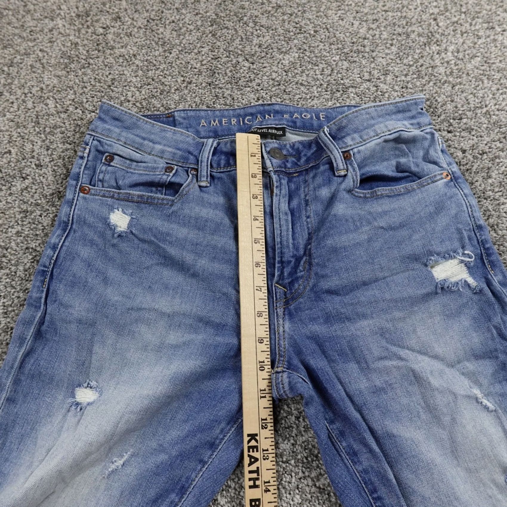 American Eagle Outfitters American Eagle Outfitters Jeans Mens 32X30 Dark Blue Denim Slim Straight Stretch Flex Pants Regular 32 Blue Jeans Mens Size US 32 / EU 48 - 3 Thumbnail
