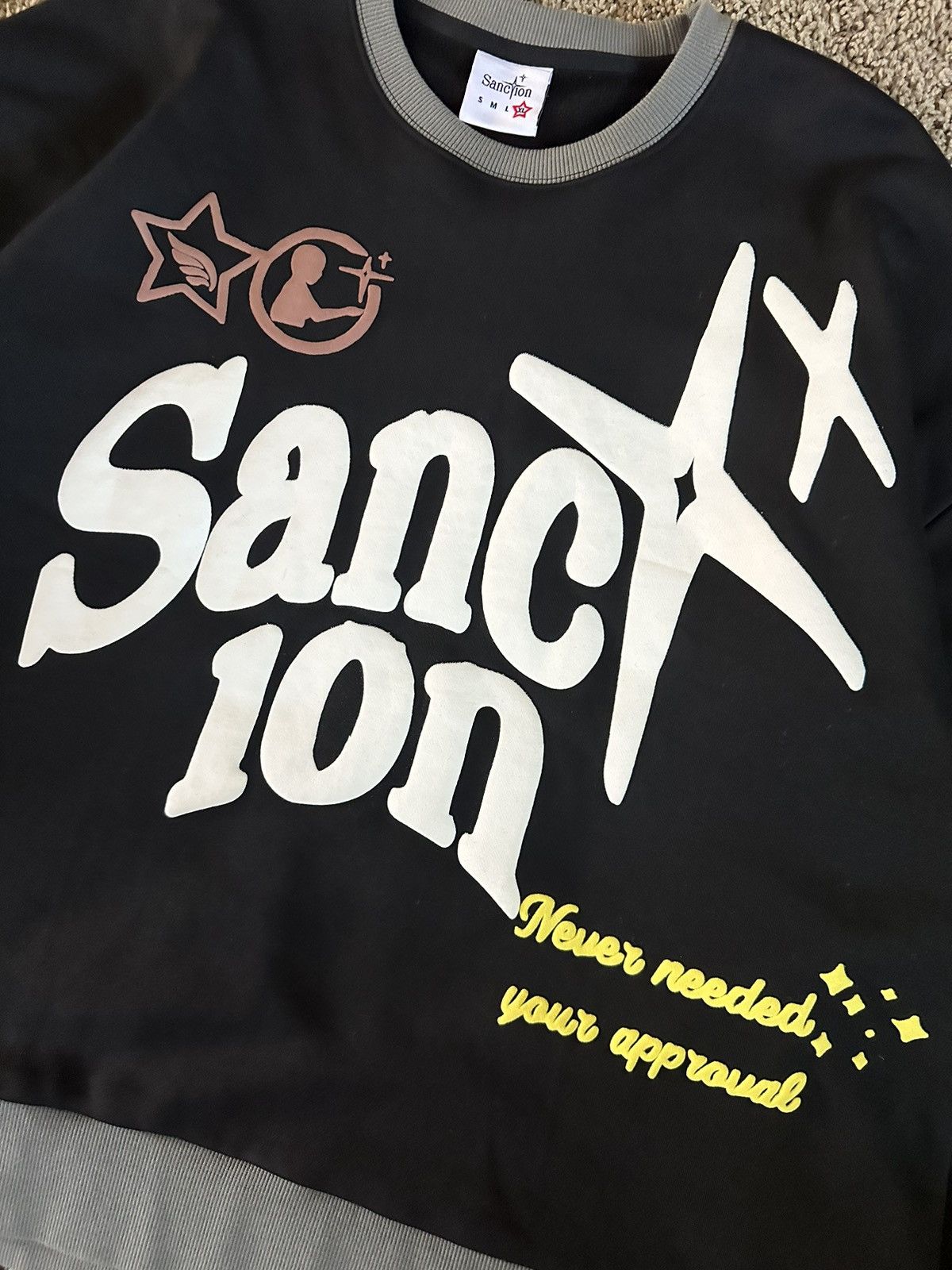Vintage Sanction Sweatshirt Size US XL / EU 56 / 4 - 2 Thumbnail