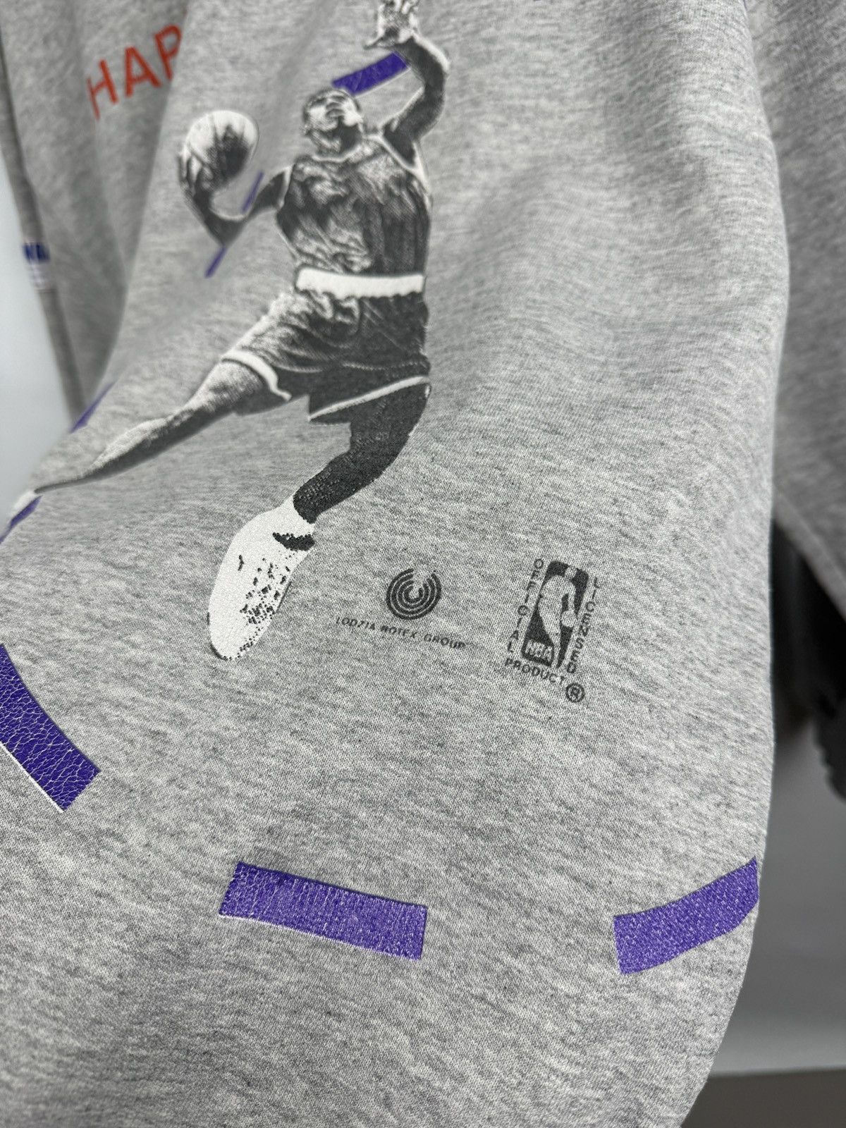 Starter 🇺🇸 Vintage 90s Charlotte Hornets Larry Johnson NBA Sweatshirt Size US M / EU 48-50 / 2 - 6 Thumbnail