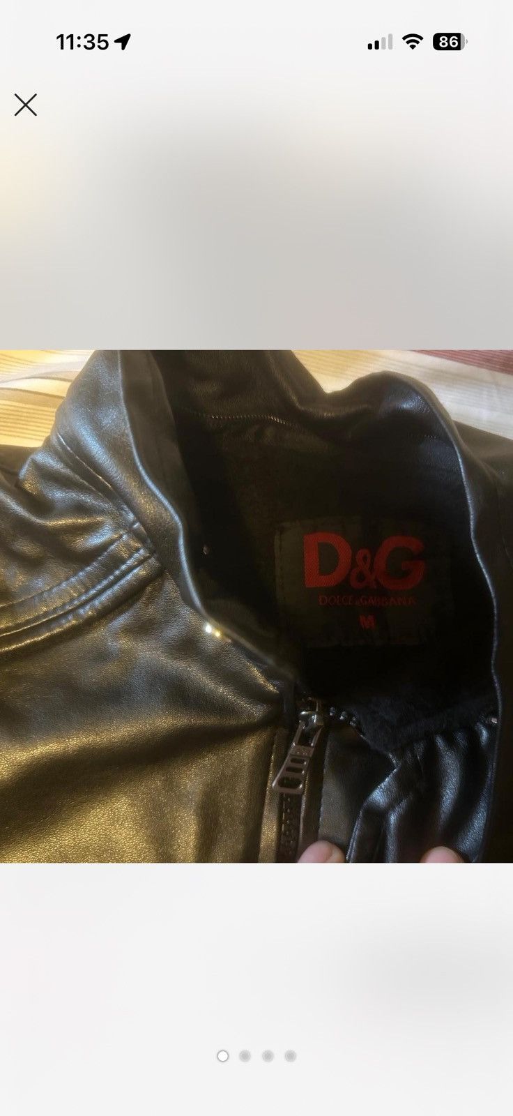 Dolce & Gabbana Dolce and Gabanna black leather jacket Size US M / EU 48-50 / 2 - 1 Thumbnail
