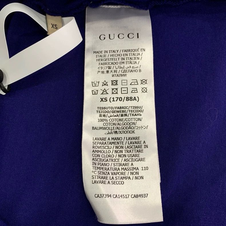 Gucci Gucci Double Glogo star print round neck dark blue cotton s Size US XS / EU 42 / 0 - 7 Thumbnail