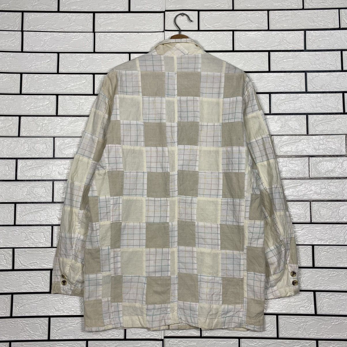 Japanese Brand 📌Vintage Chore Jacket RuffHewn Tartan Patchwork Issey Miyake Size US L / EU 52-54 / 3 - 9 Thumbnail