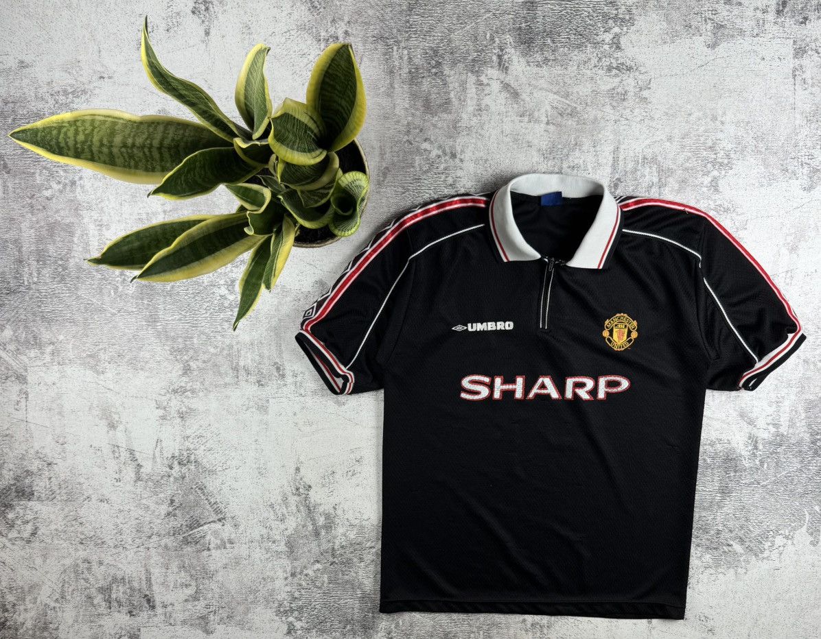 Umbro Manchester United MU 1998 Soccer Football Shirt Jersey Polo Size US XL / EU 56 / 4 - 1 Thumbnail