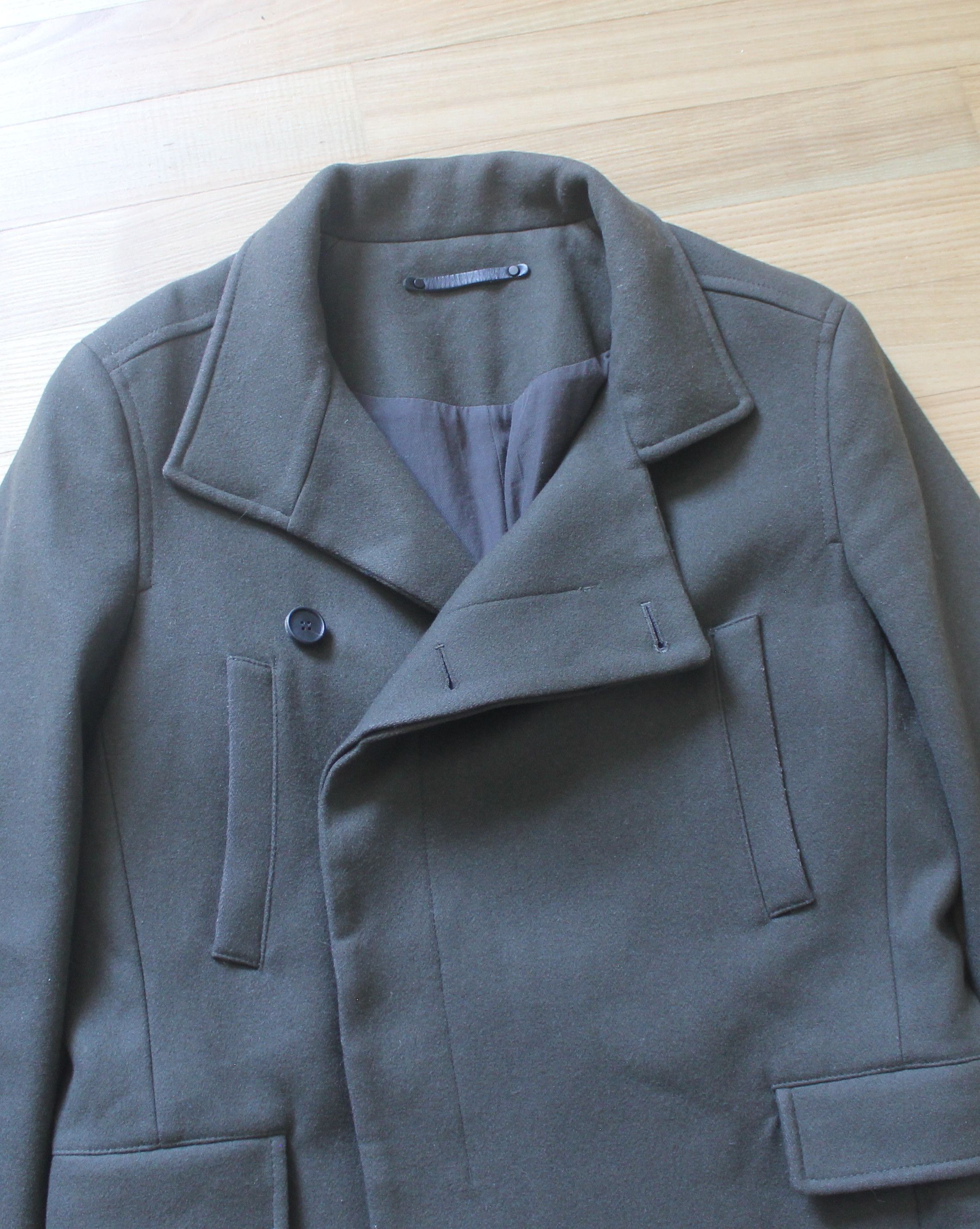 Allsaints Allsaints Wade Pea Coat Wool Jacket Size US L / EU 52-54 / 3 - 5 Thumbnail