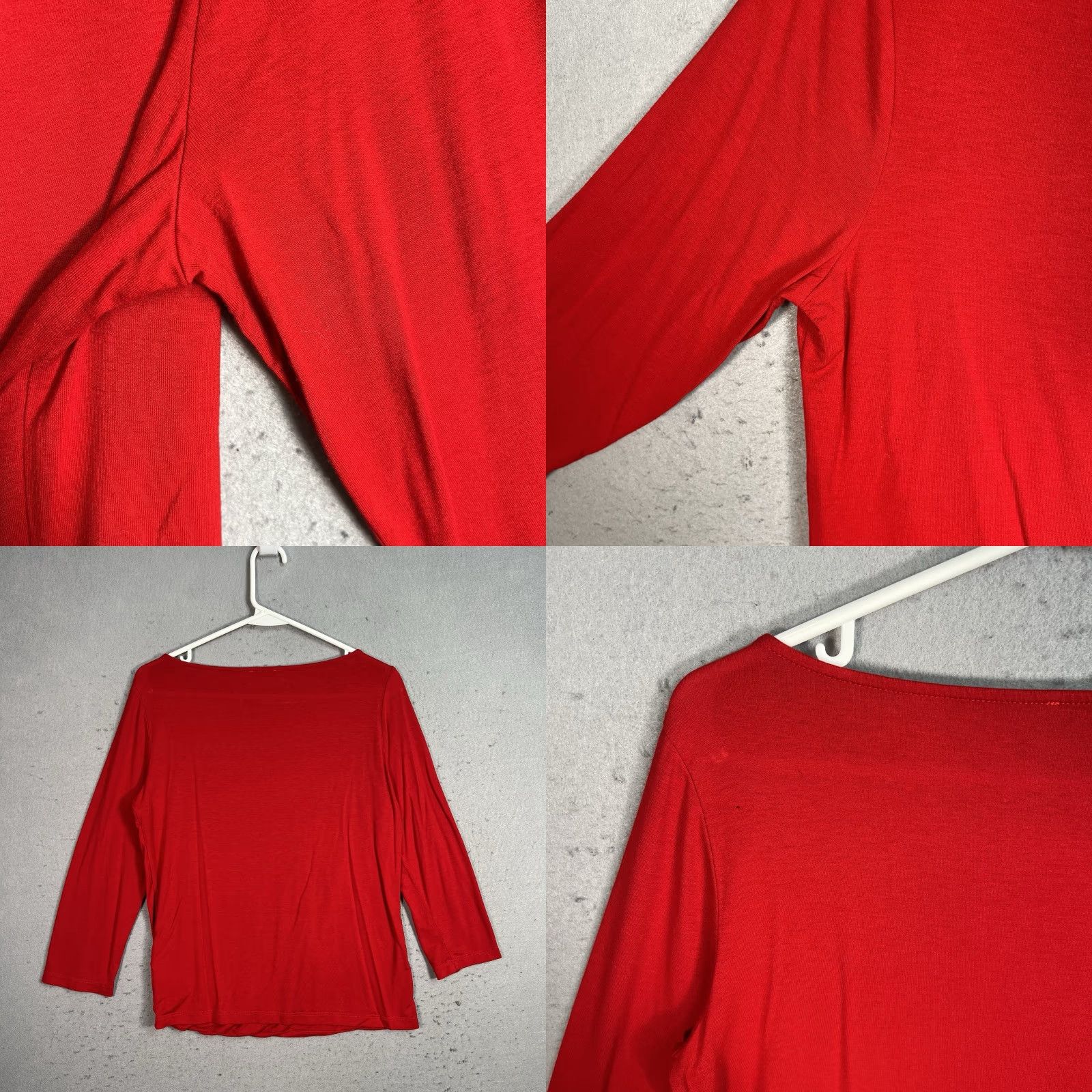 Vintage VINTAGE Hobbs London Boat Neck Blouse Womens Medium Red 3/4 Sleeve Size M / US 6-8 / IT 42-44 - 8 Thumbnail