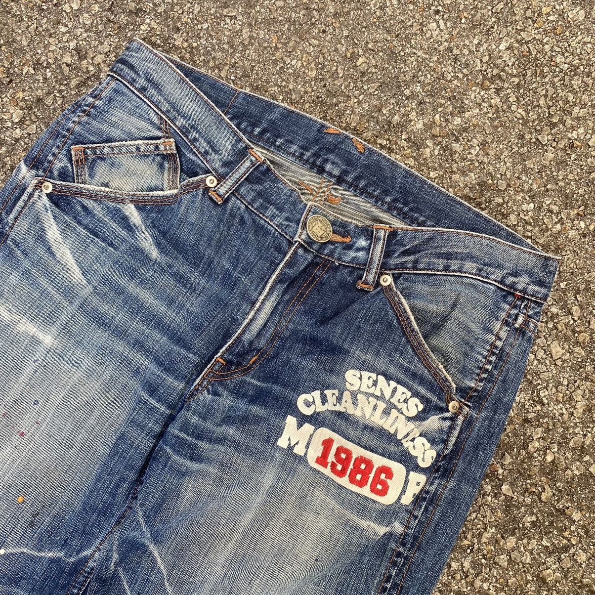 If Six Was Nine Carpenter Jeans Buzz Spunky Distressed Denim Size US 32 / EU 48 - 4 Thumbnail