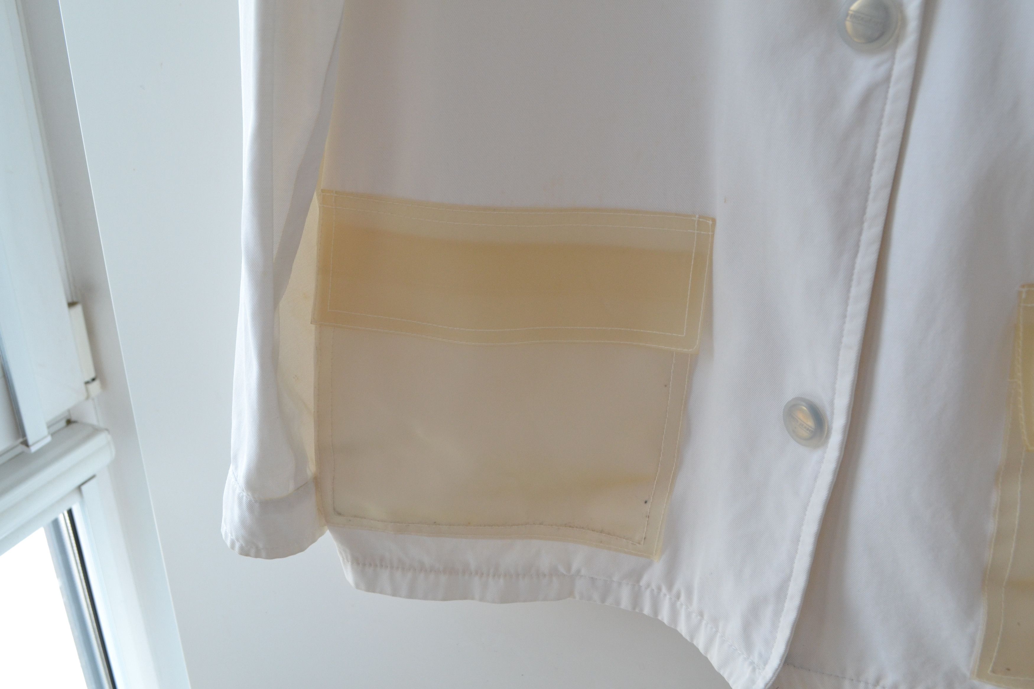 Fendi FENDI Jacket Overshirt White Coach Shirt Cargo Pockets Size US S / EU 44-46 / 1 - 4 Thumbnail