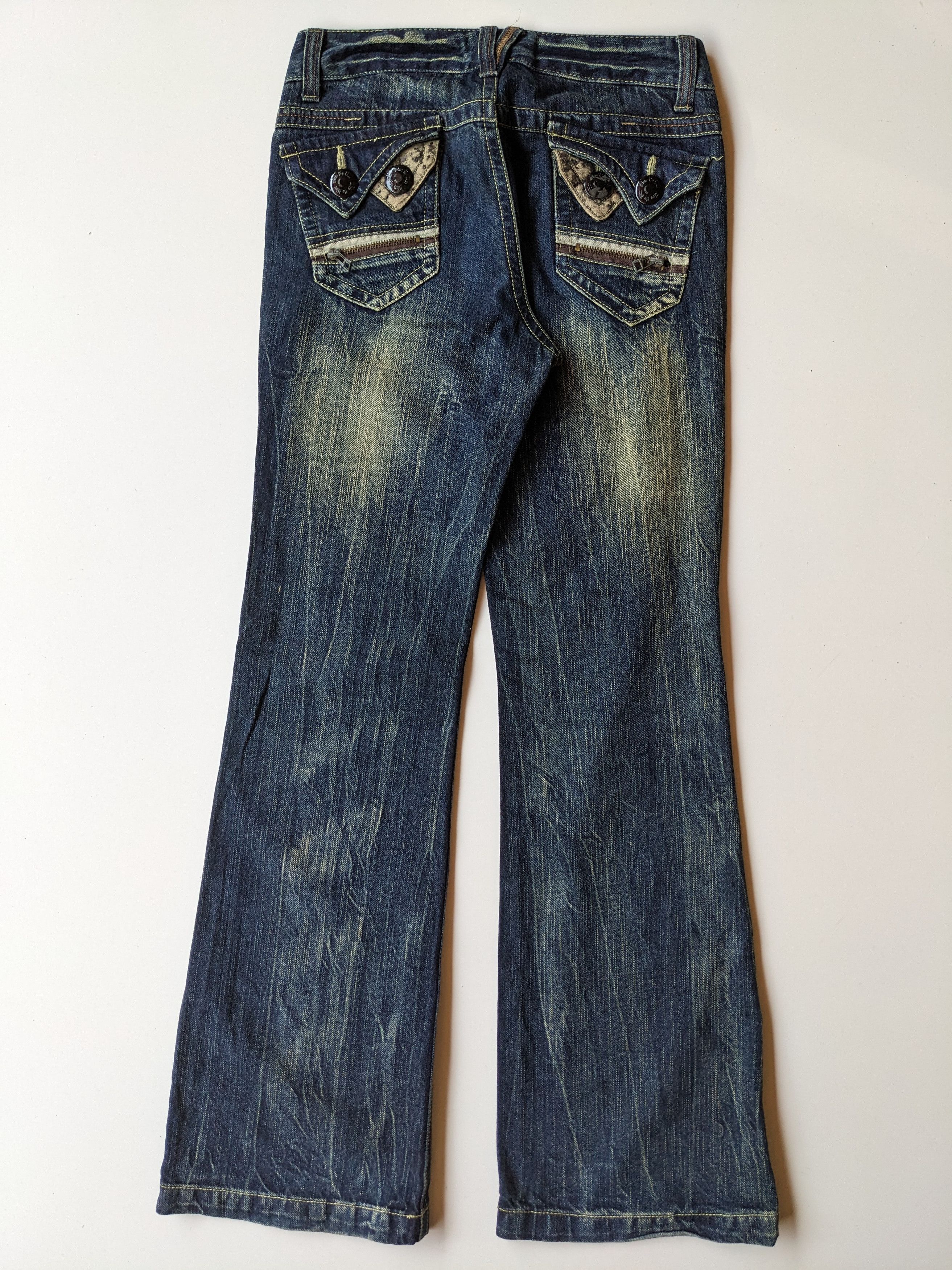 Japanese Brand Blow By Blue Flare blue to faded jeans Size US 29 - 3 Thumbnail