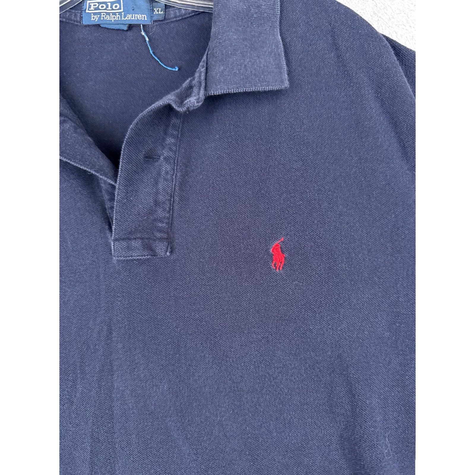 Ralph Lauren VINTAGE Ralph Lauren Polo Shirt Men XL Blue 100% Cotton Jersey Polo Shirt Men's Polo Blue XL Ralph Lauren Shirt Polo Shirt Blue XL 100% Cotton Jersey Size US XL / EU 56 / 4 - 6 Thumbnail
