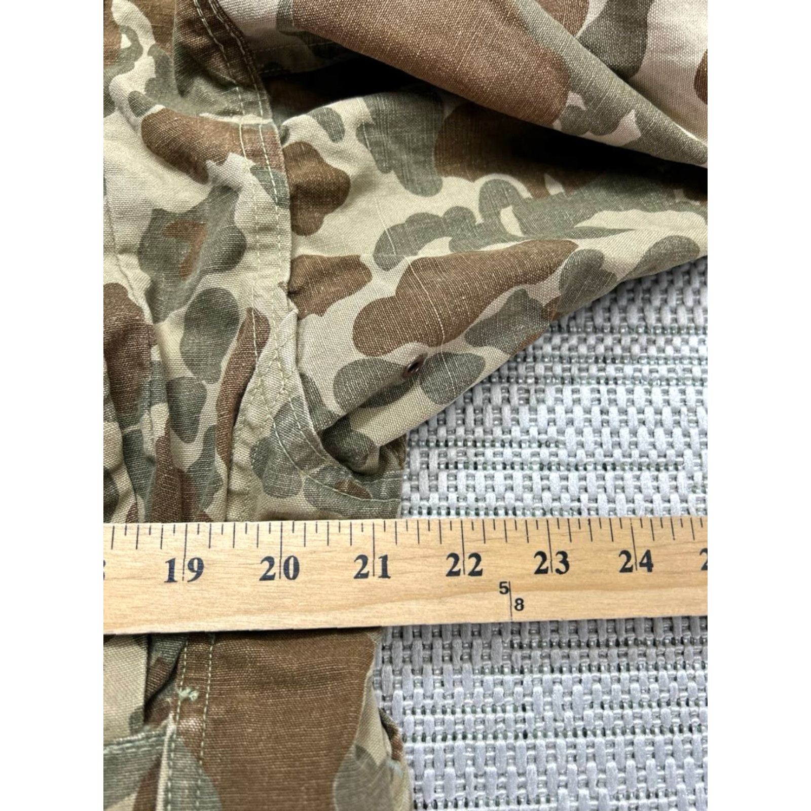 Vintage RedHead Hunting Jacket Mens Large Camouflage Cotton Canvas Bomber Jacket-ish Green Brown Headed Hunting Camouflage Jacket (L) Mens Size US L / EU 52-54 / 3 - 5 Thumbnail