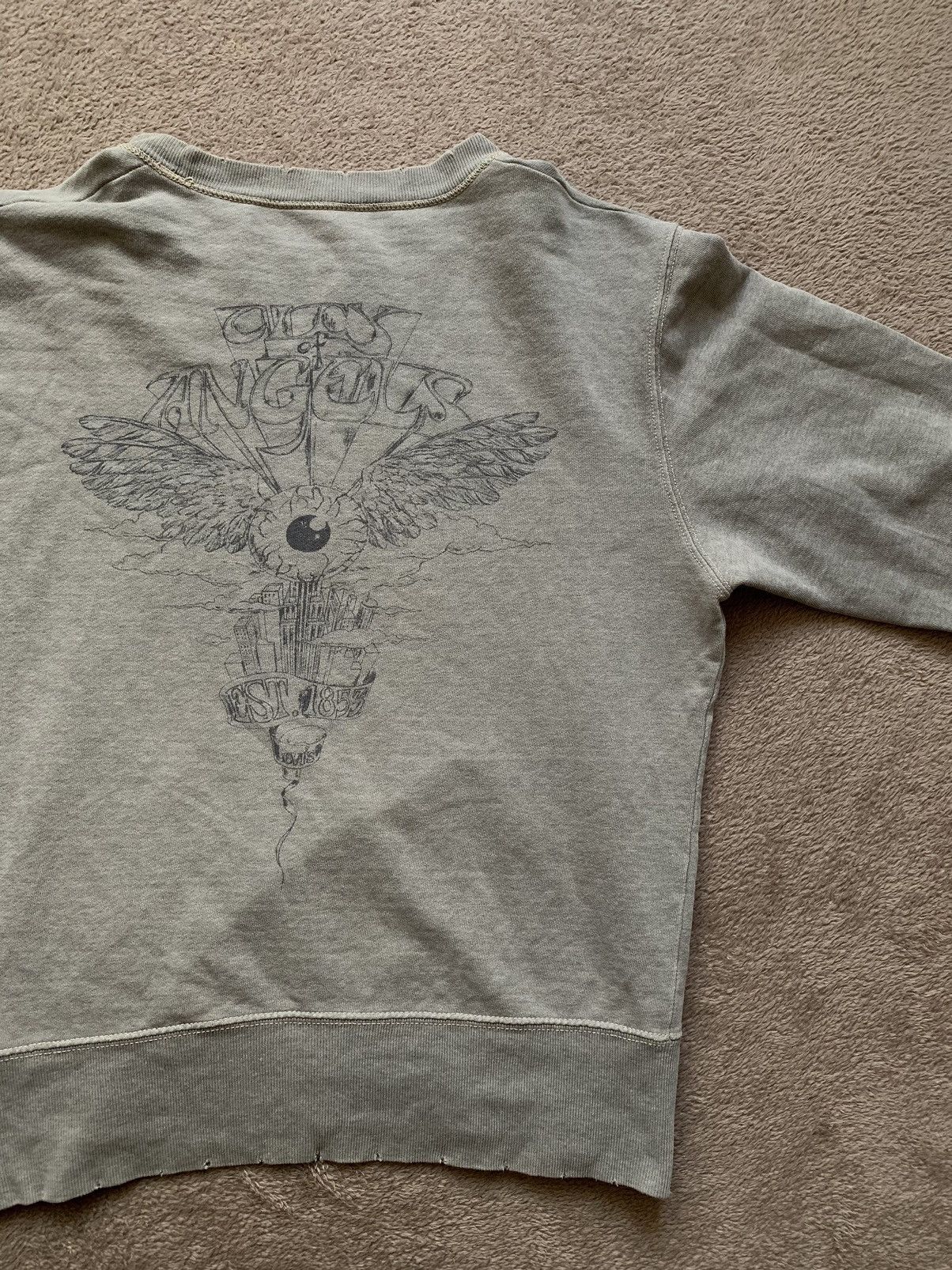 Vintage Rare Levis City of Angels faded distressed sweatshirt Size US M / EU 48-50 / 2 - 1 Thumbnail