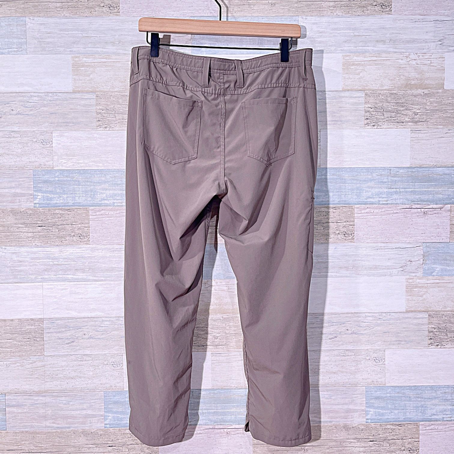 Toad&Co TOAD & CO Jetlite Crop Pants Taupe Womens 10 Size 32" / US 10 / IT 46 - 4 Thumbnail