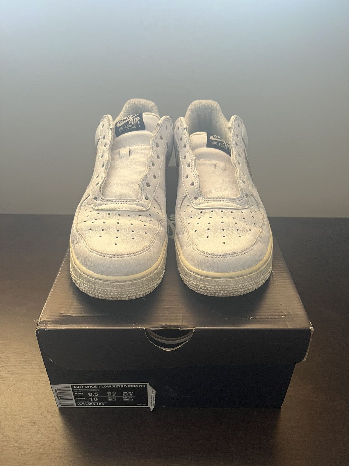 Nike Nike Air Force 1 Low Retro Ivory Snake Size US 8.5 / EU 41-42 - 6 Thumbnail