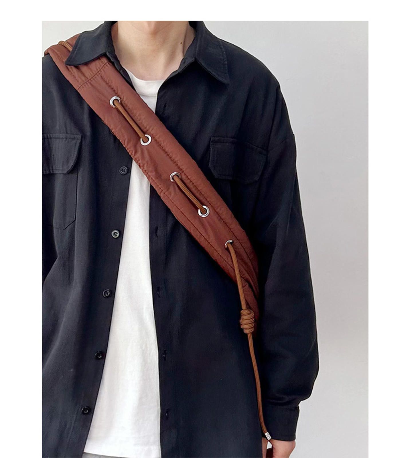 Other Stylish Quilted Sling Bag - Brown Size ONE SIZE - 2 Thumbnail