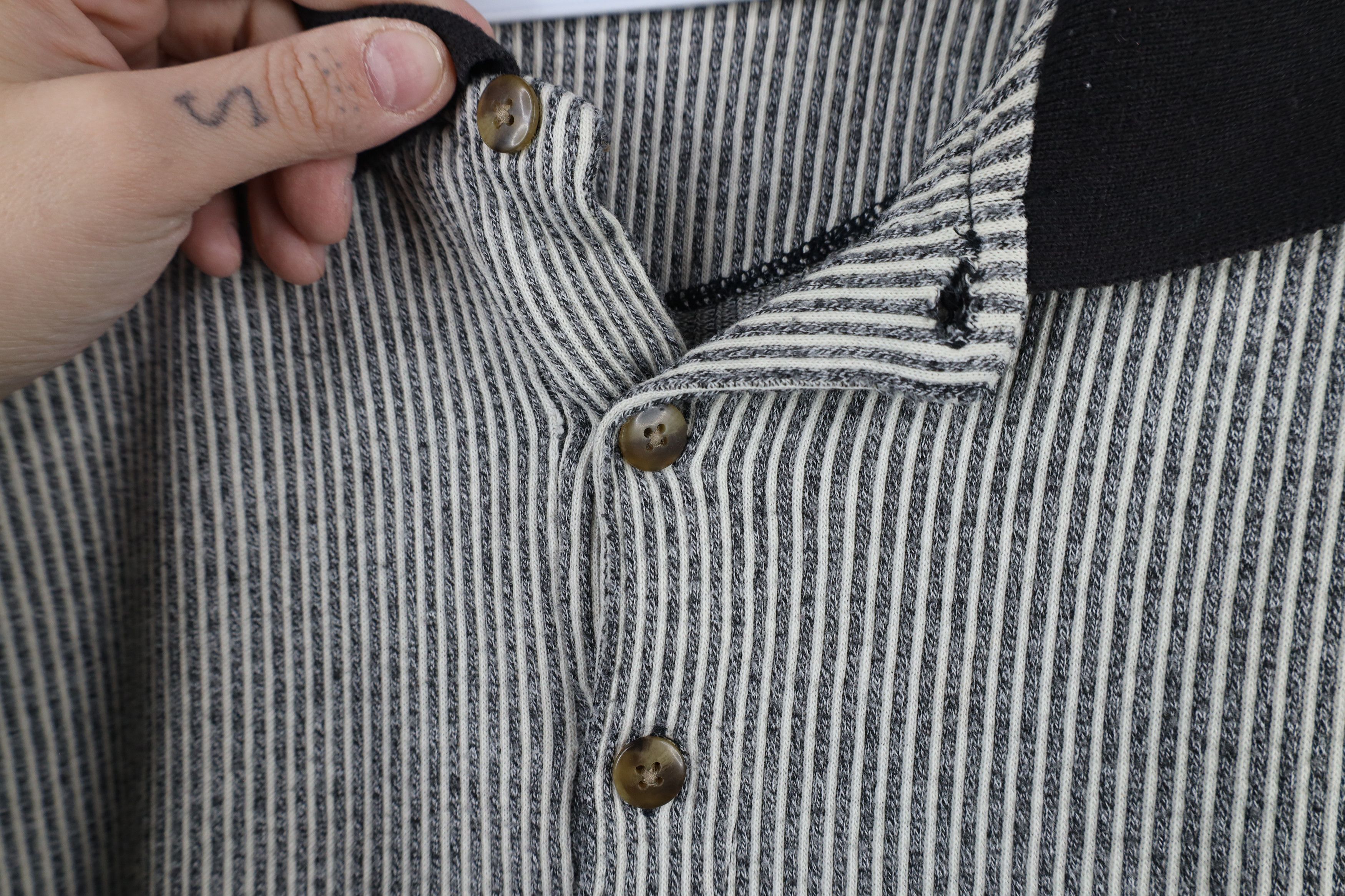Vintage Vintage 90s Streetwear Knit Long Sleeve Rugby Polo Shirt Size US XL / EU 56 / 4 - 6 Thumbnail
