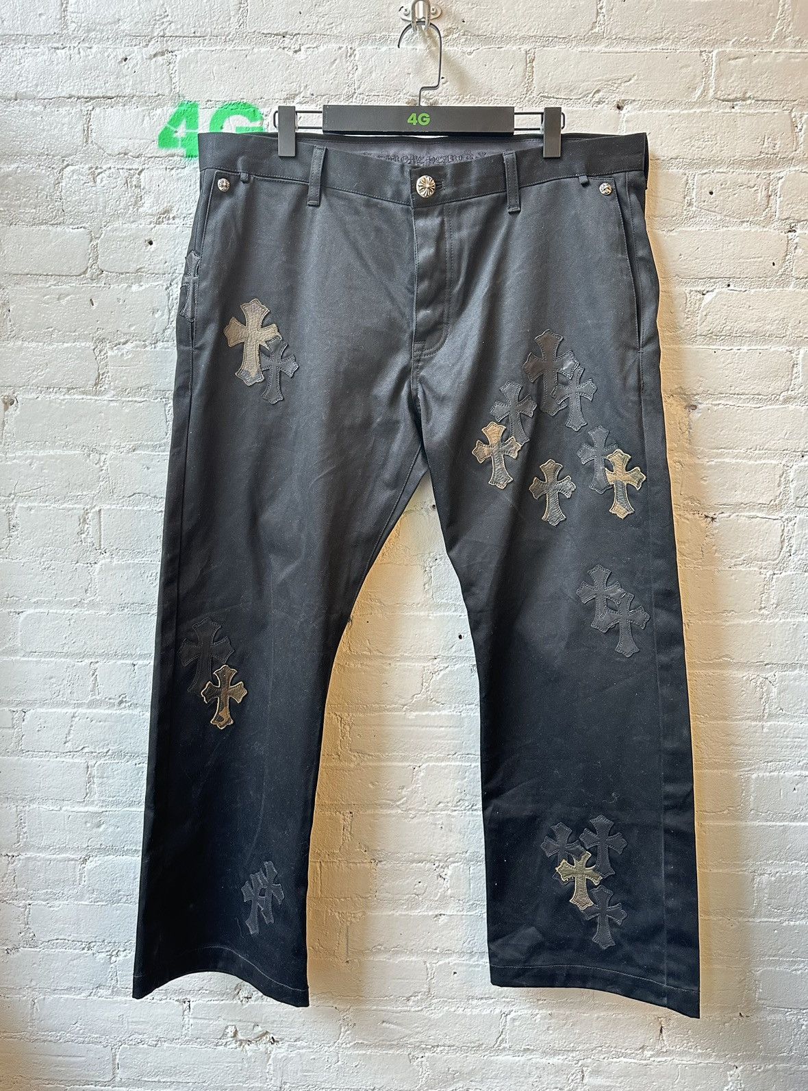 Chrome Hearts CHROME HEARTS PATCH PANTS SZ-40 XXXL Size US 40 / EU 56 - 1 Thumbnail