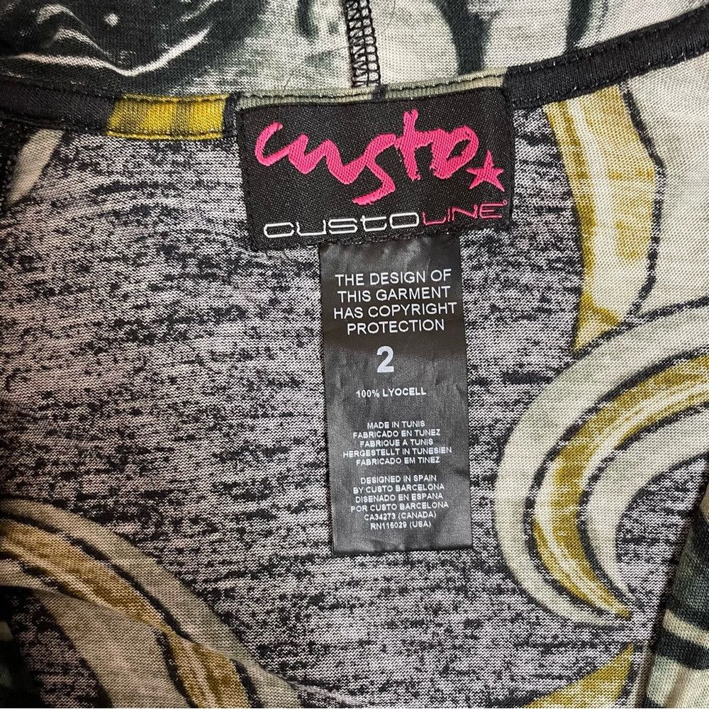 Custo Barcelona Custo Barcelona V-Neck Kangaroo Pocket Hoodie Tunic Size S Size S / US 4 / IT 40 - 6 Thumbnail