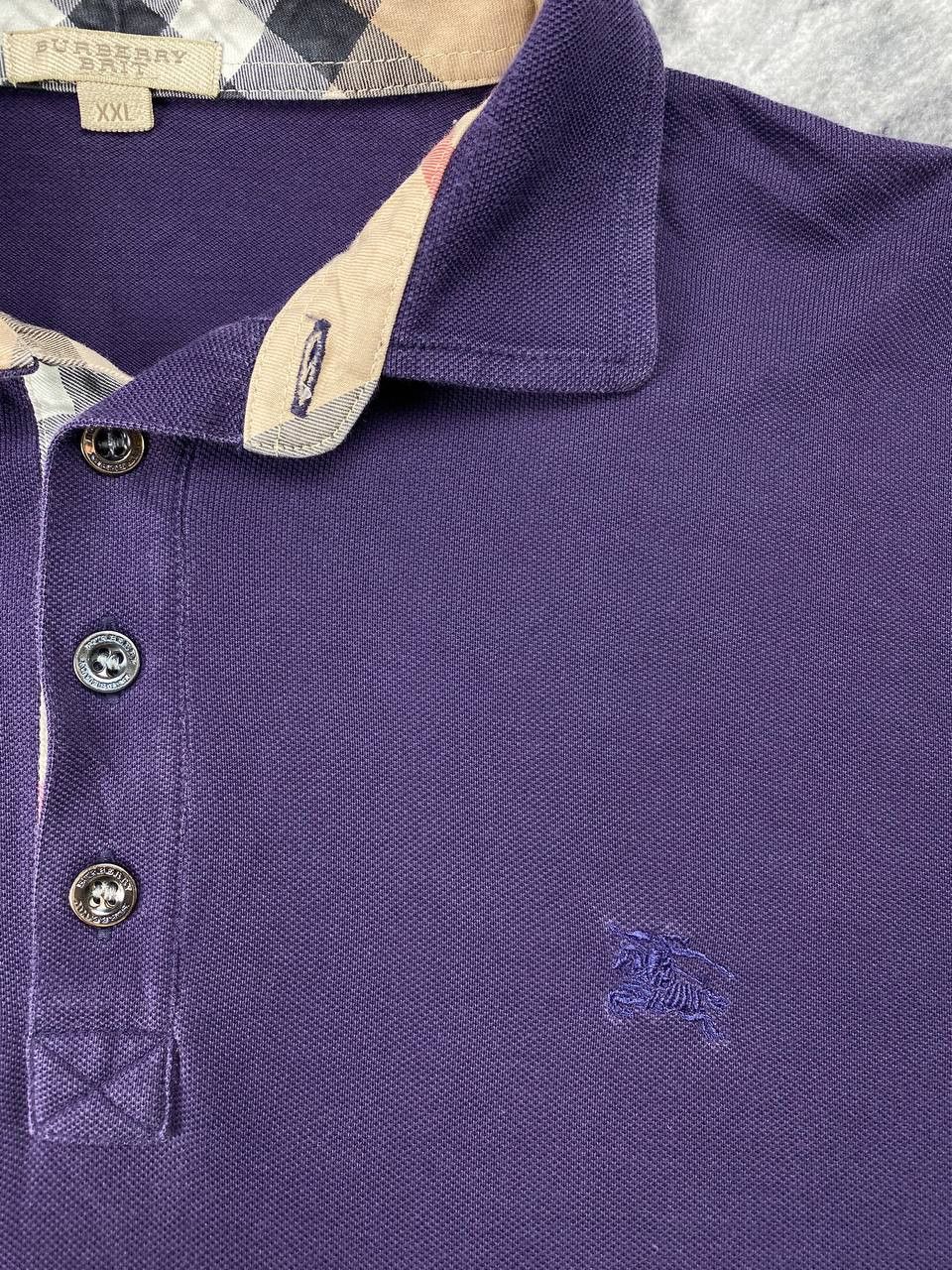 Burberry Vintage Burberry Brit Polo Nova Check Long Sleeve Men Size US XXL / EU 58 / 5 - 5 Thumbnail