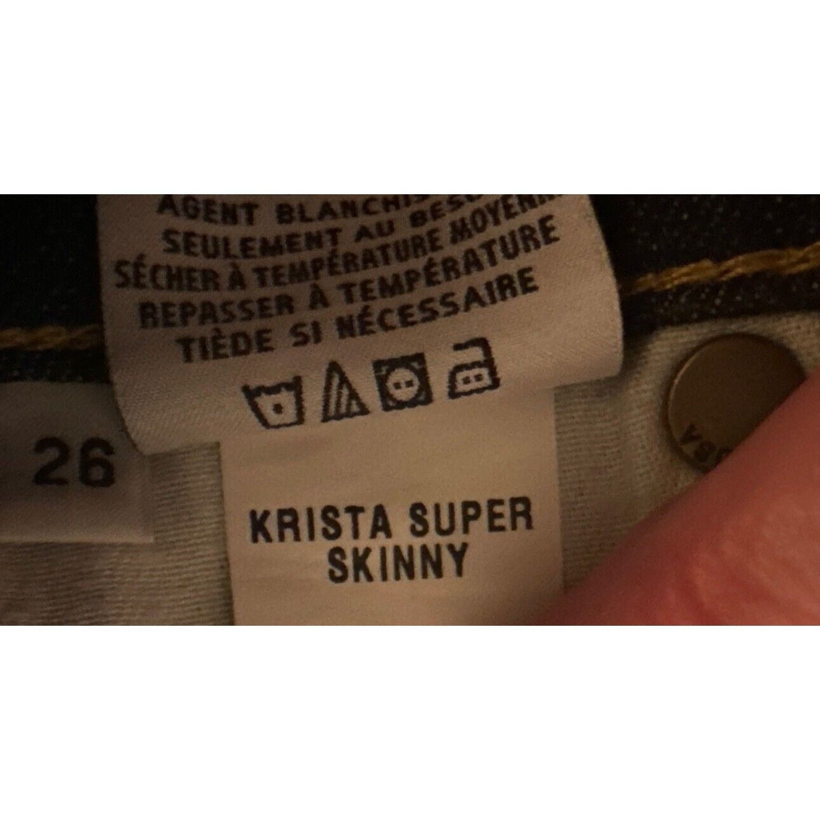 Hudson Hudson Jeans Women 26 Dark Wash Krista Super Skinny Distress Size 26" / US 2 / IT 38 - 4 Thumbnail