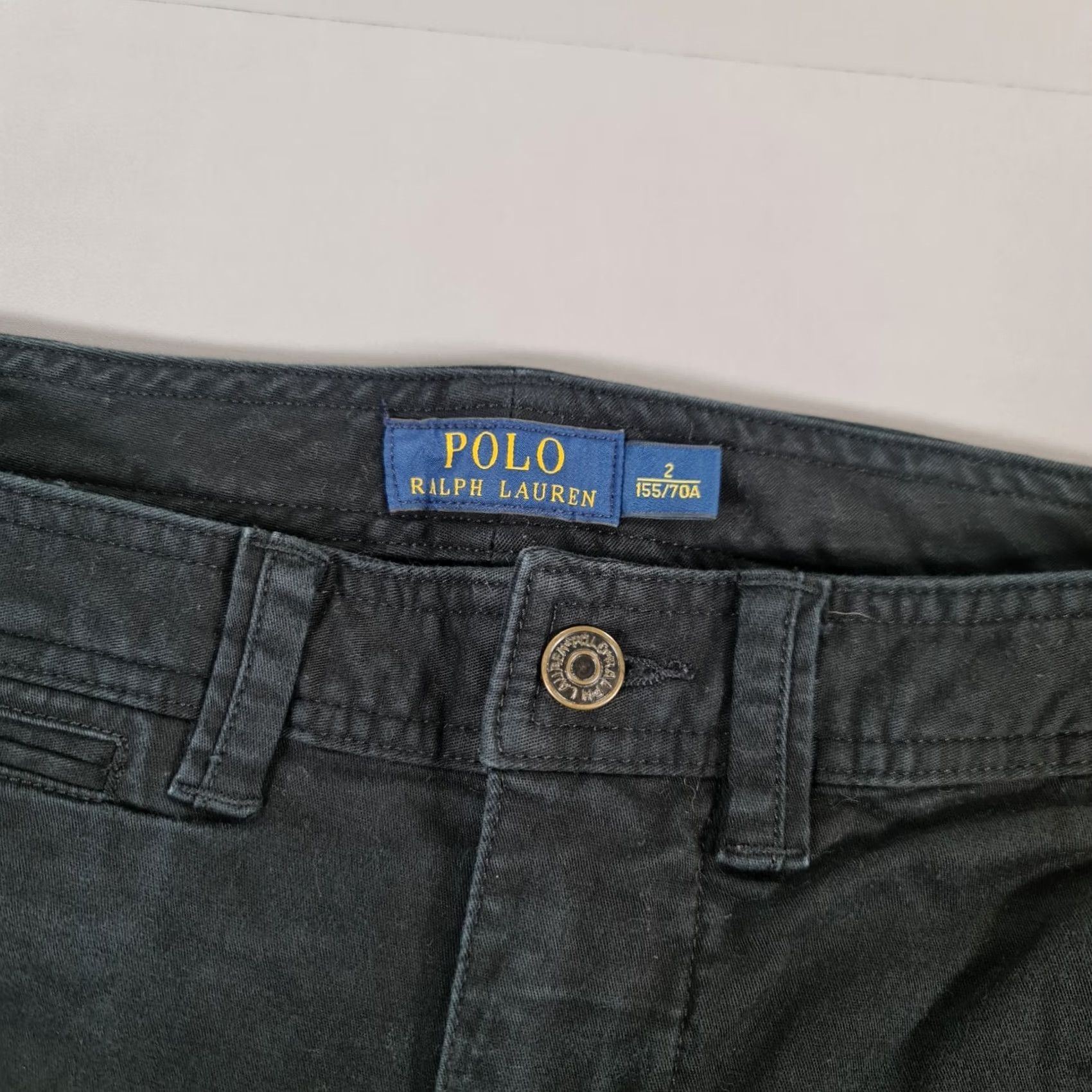 Polo Ralph Lauren Polo Ralph Lauren Womens Cargo Trousers Black 6 UK Cotton Pants Polyester Elastane Size 28" / US 6 / IT 42 - 3 Thumbnail
