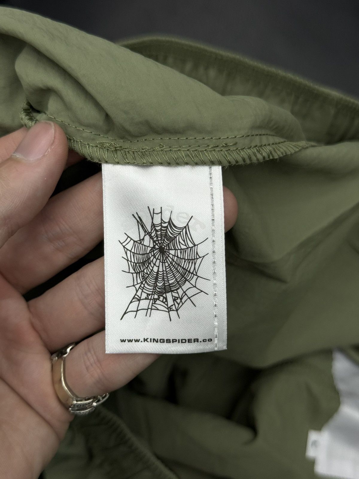 Sp5der Sp5der Double Layer WEB Shorts Size L (NEW) Green Size US 33 - 4 Thumbnail