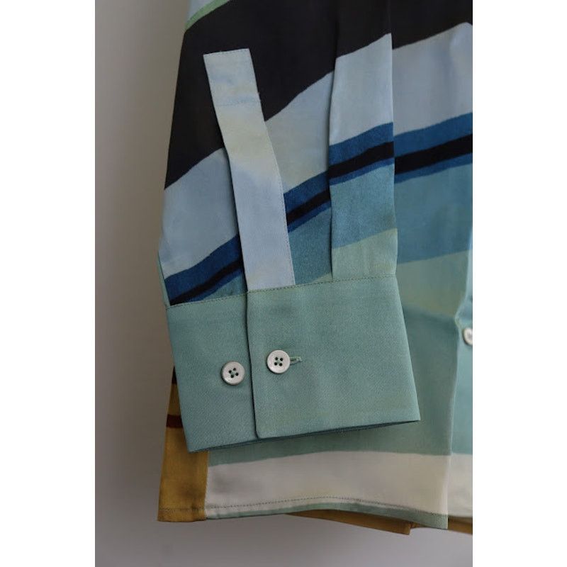 Jil Sander o1rshd1 Gas Station Print on Fluid Viscose Shirt Multicolor Size US S / EU 44-46 / 1 - 6 Thumbnail