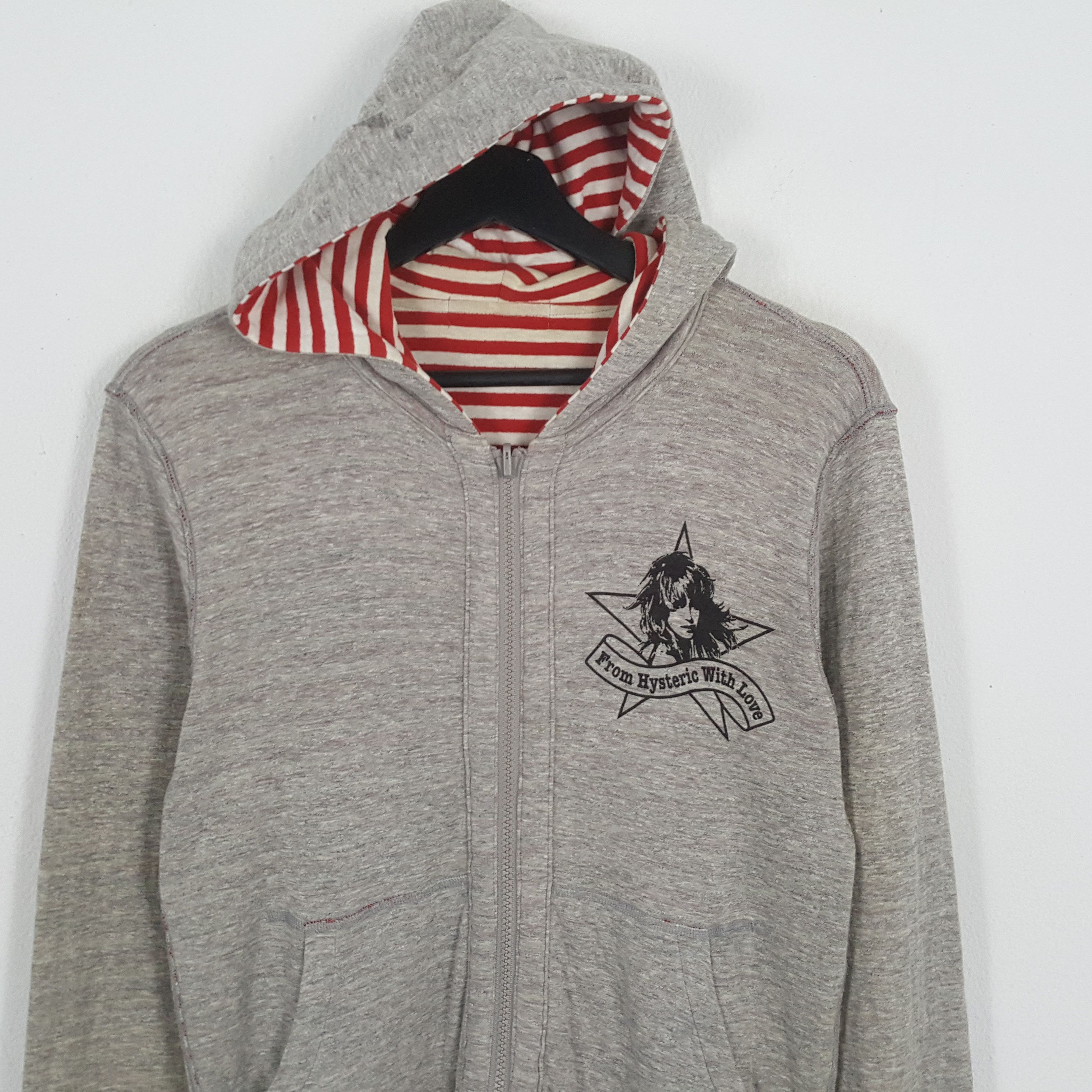 Hysteric Glamour × Japanese Brand × Vintage HYSTERIC GLAMOUR Fashion Style Reversible Zipper Hoodies Size US XS / EU 42 / 0 - 4 Thumbnail