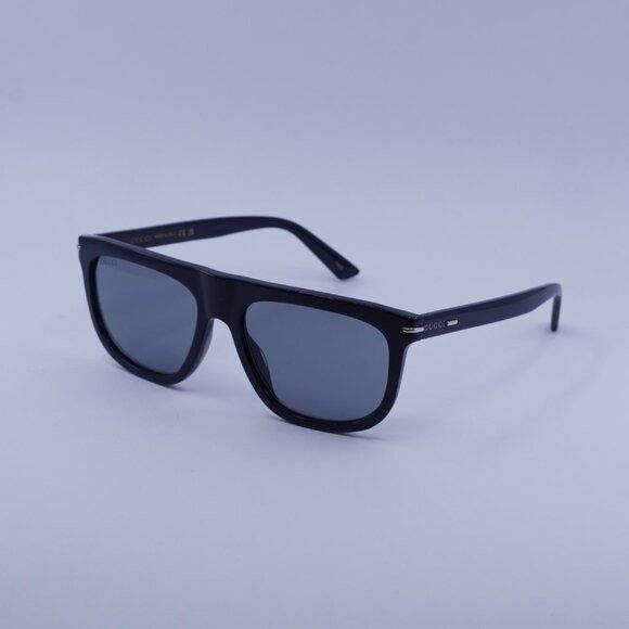 Gucci Gucci GG1726S 003 Sunglasses Blue Square Frame, Grey Lenses Size ONE SIZE - 5 Thumbnail