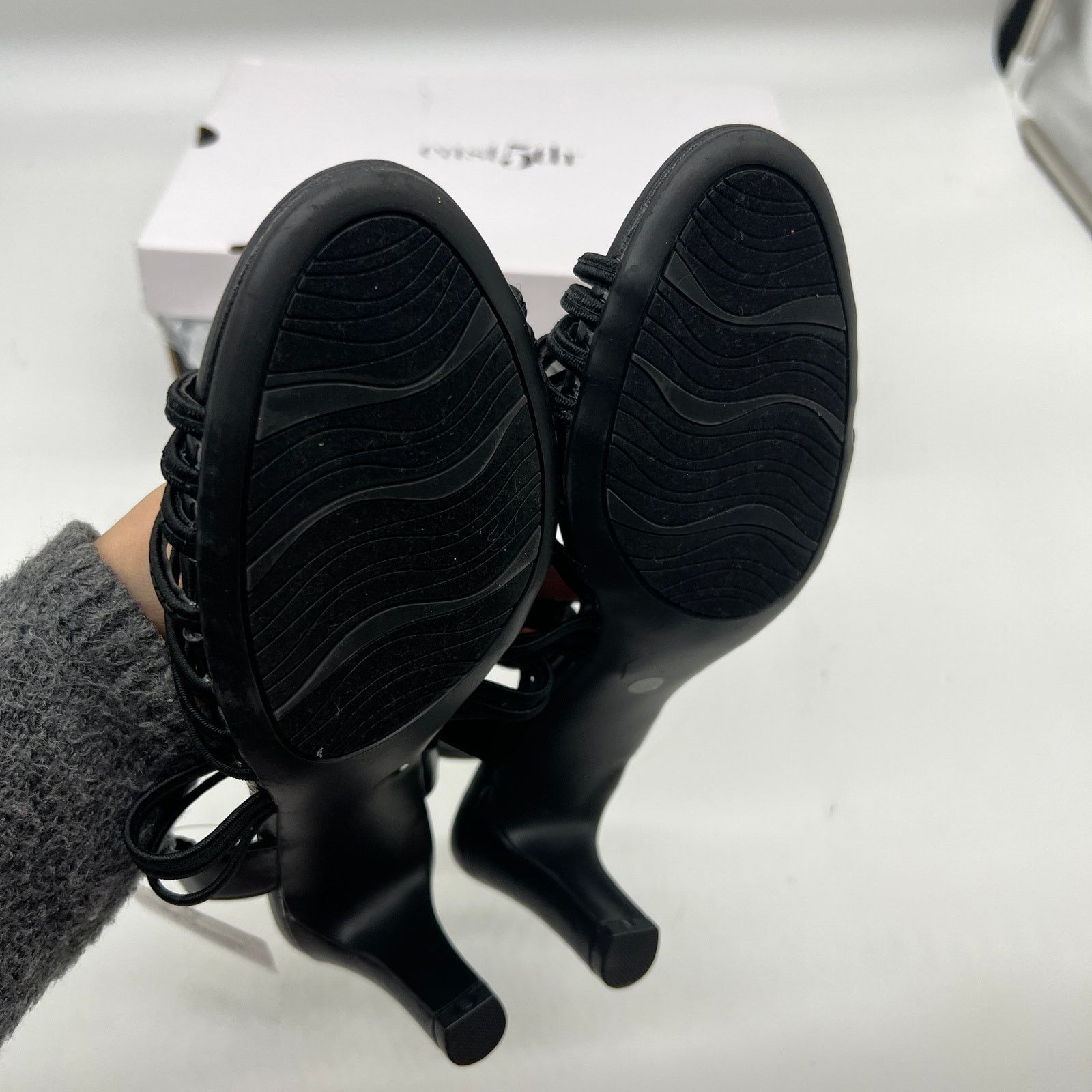 Other East 5th East Fifth Niko Women Shoes Heel Sandal Black Size US 6.5 / IT 36.5 - 8 Thumbnail