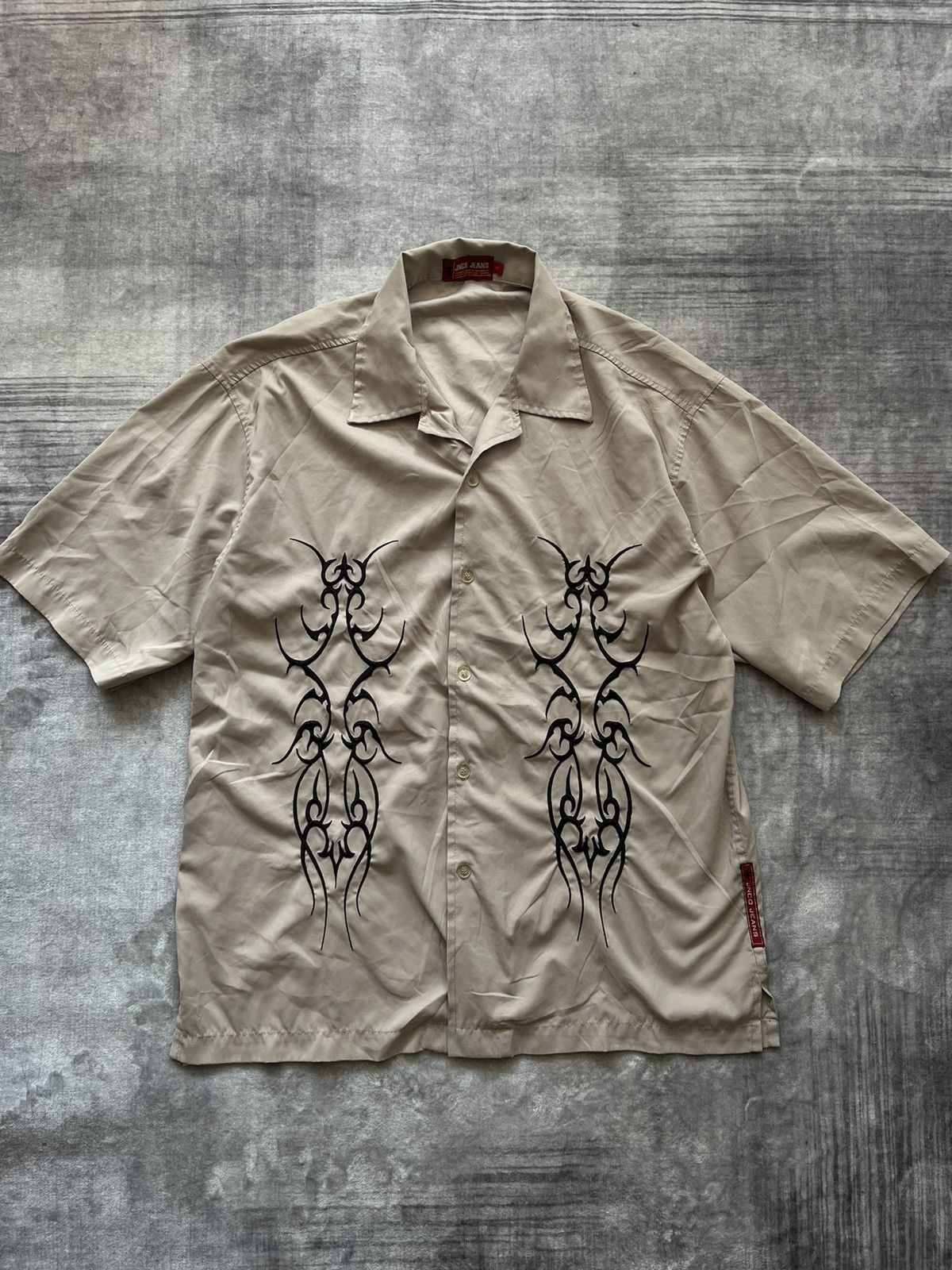 JNCO Vintage Y2K JNCO Jeans Tribal Shirt (2000) – Rare Design Size US L / EU 52-54 / 3 - 1 Thumbnail
