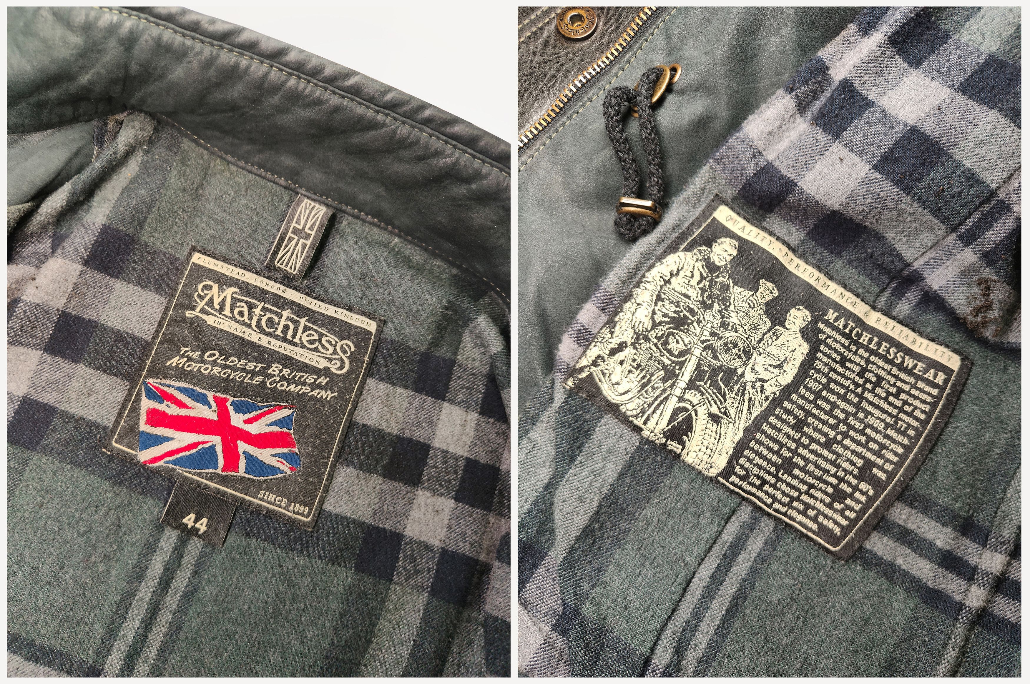 Matchless MATCHLESS _ ITALY _ NOTTING HILL _ LEATHER BIKER JACKET Size M / US 6-8 / IT 42-44 - 8 Thumbnail