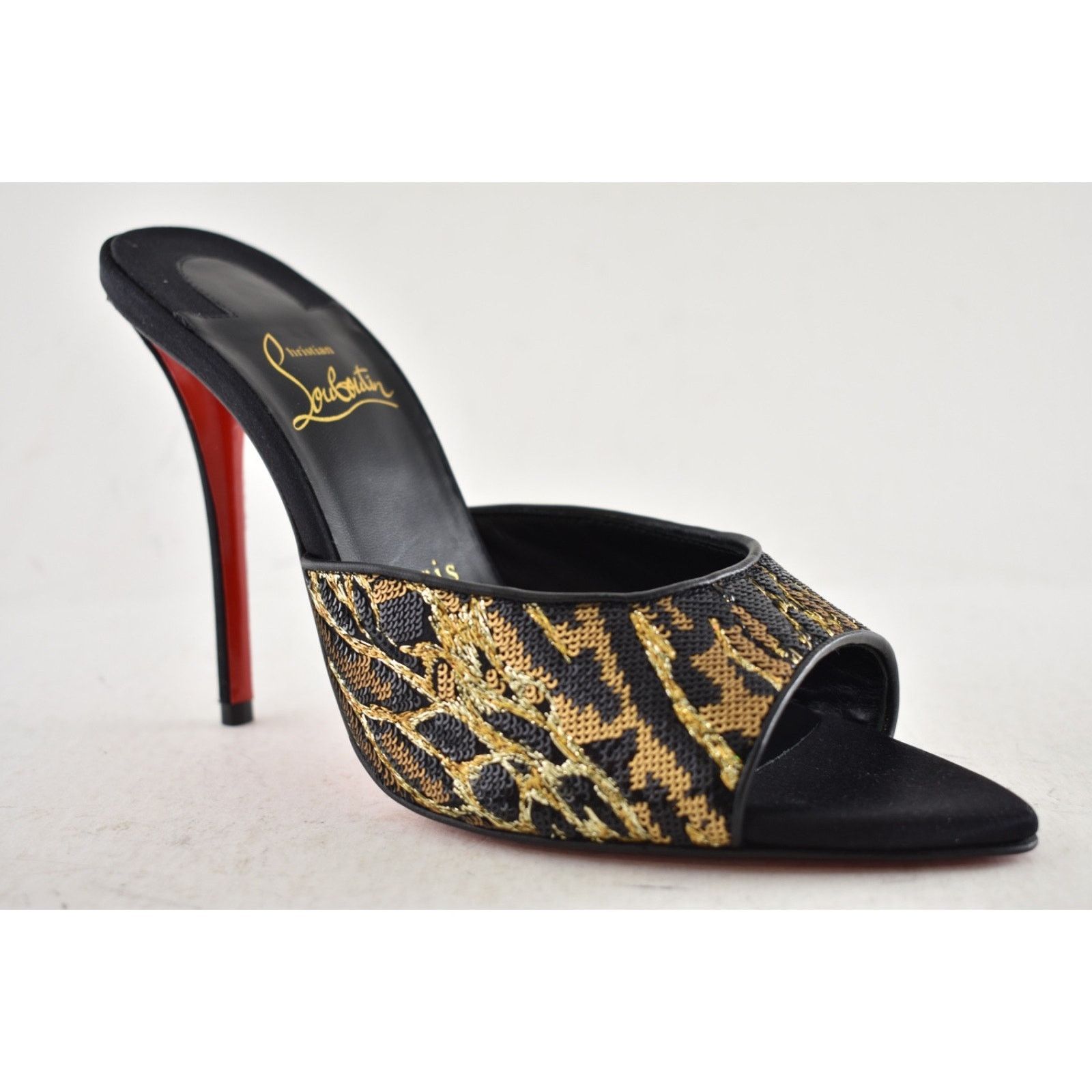 Christian Louboutin Christian Louboutin Miss Z Mule Ocelot Black Heel Pump 39 Size US 9 / IT 39 - 7 Thumbnail