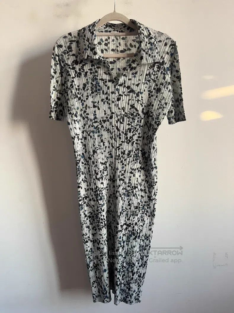 Issey Miyake Marble Print Dress