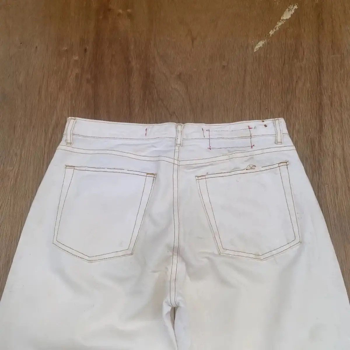 Vintage FLARES TROUSERS JEANS LOOSE FIT FADED PANTS MADE IN SPAIN Size US 31 - 13 Thumbnail
