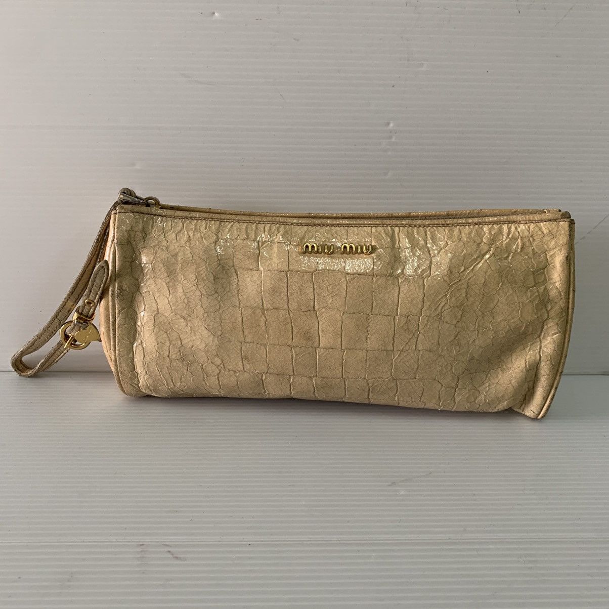 Miu Miu Miu Miu Leather Clutch Bag Size ONE SIZE - 1 Thumbnail
