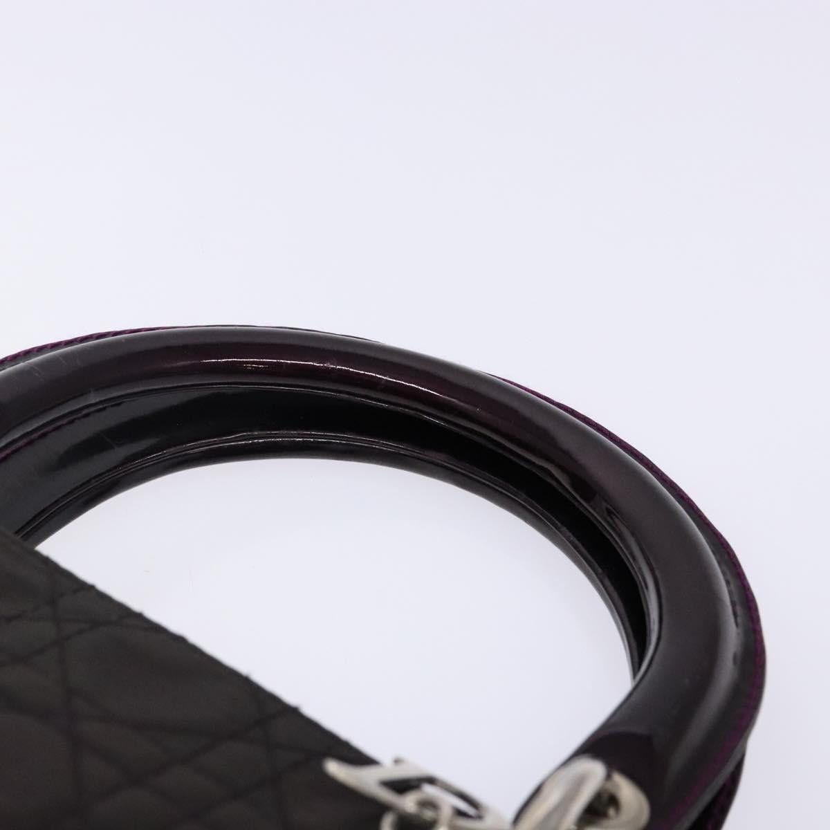 Dior DIOR Canage Hand Bag Nylon Khaki Purple Silver Size ONE SIZE - 8 Thumbnail