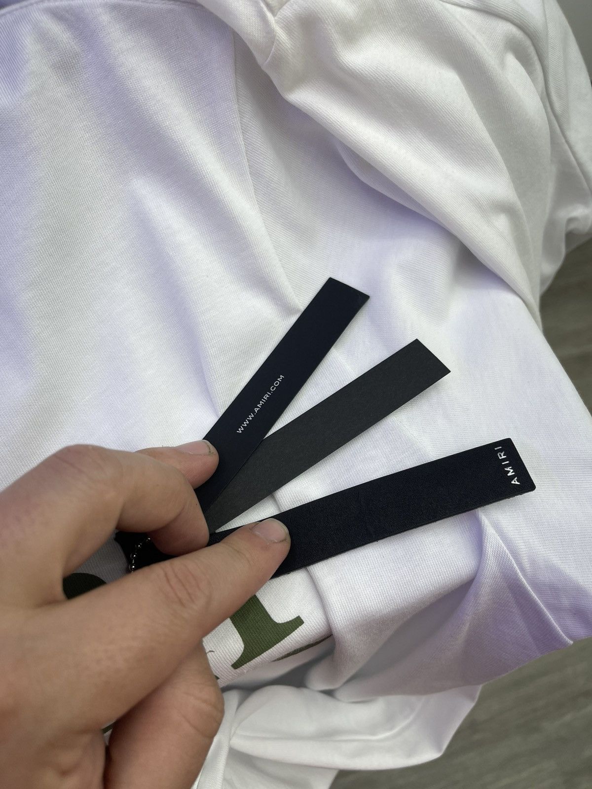 Amiri Amiri MA bar tee (white/Green) Size US M / EU 48-50 / 2 - 8 Thumbnail