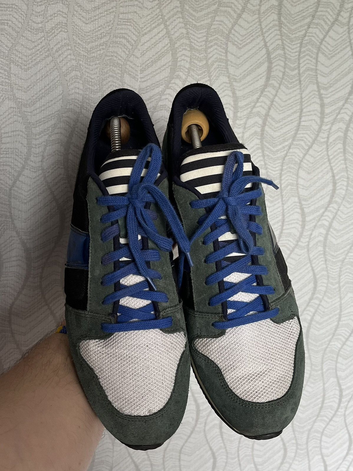 AMI AMI Alexandre Mattiussi Suede Low Trainers Sneakers Size US 11.5 / EU 44-45 - 4 Thumbnail
