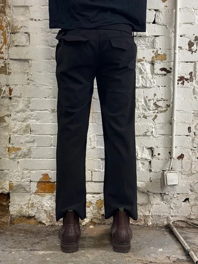 Dolce & Gabbana 2000s Dolce & Gabbana Black Classy Bronze Belted Pants Size 26" / US 2 / IT 38 - 4 Thumbnail