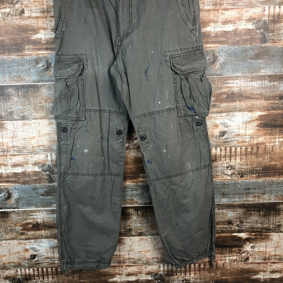 Uniqlo DL Uniqlo Green Cargo Multipocket Pants #C664 Size US 32 / EU 48 - 3 Thumbnail