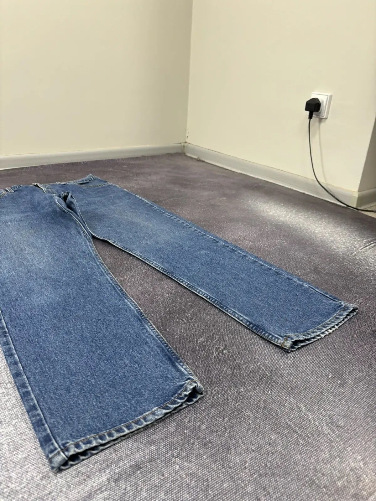 Levi's × Vintage Vintage 90s Levi's 521 American Blue Denim Baggy Jeans Size US 38 / EU 54 - 8 Thumbnail