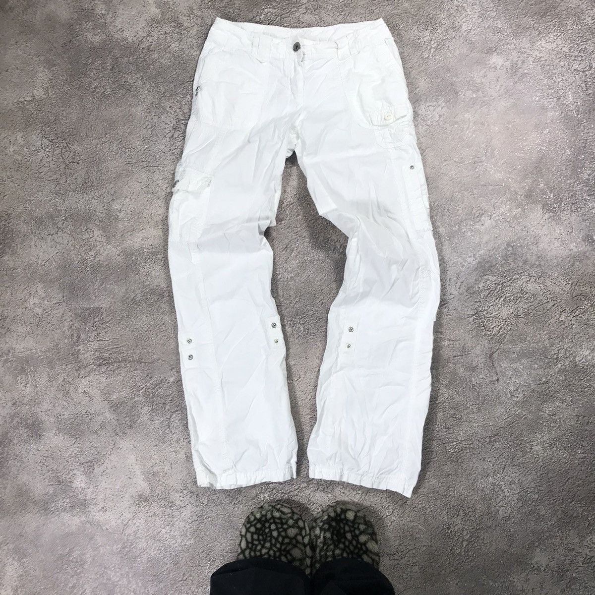 Vintage Vintage 90s Baggy Cargo Pants Parachute Flared Streetwear 36 Size 36" / US 14 / IT 50 - 2 Thumbnail