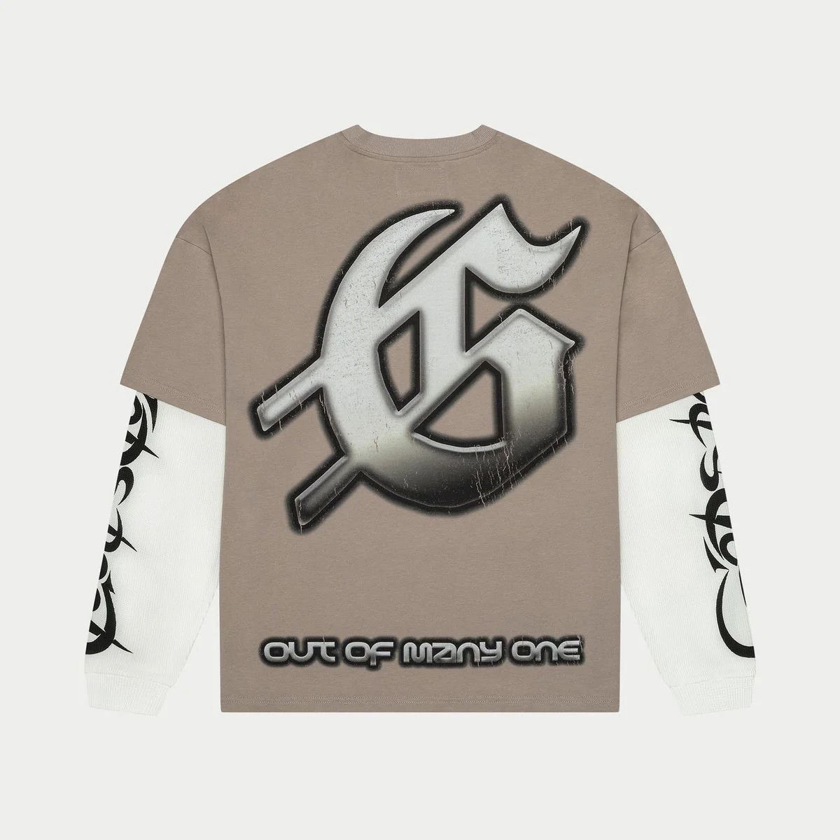Godspeed Godspeed 'Sunken Liberty 2 Layered' Stone Grey LS Tee Size US L / EU 52-54 / 3 - 2 Thumbnail