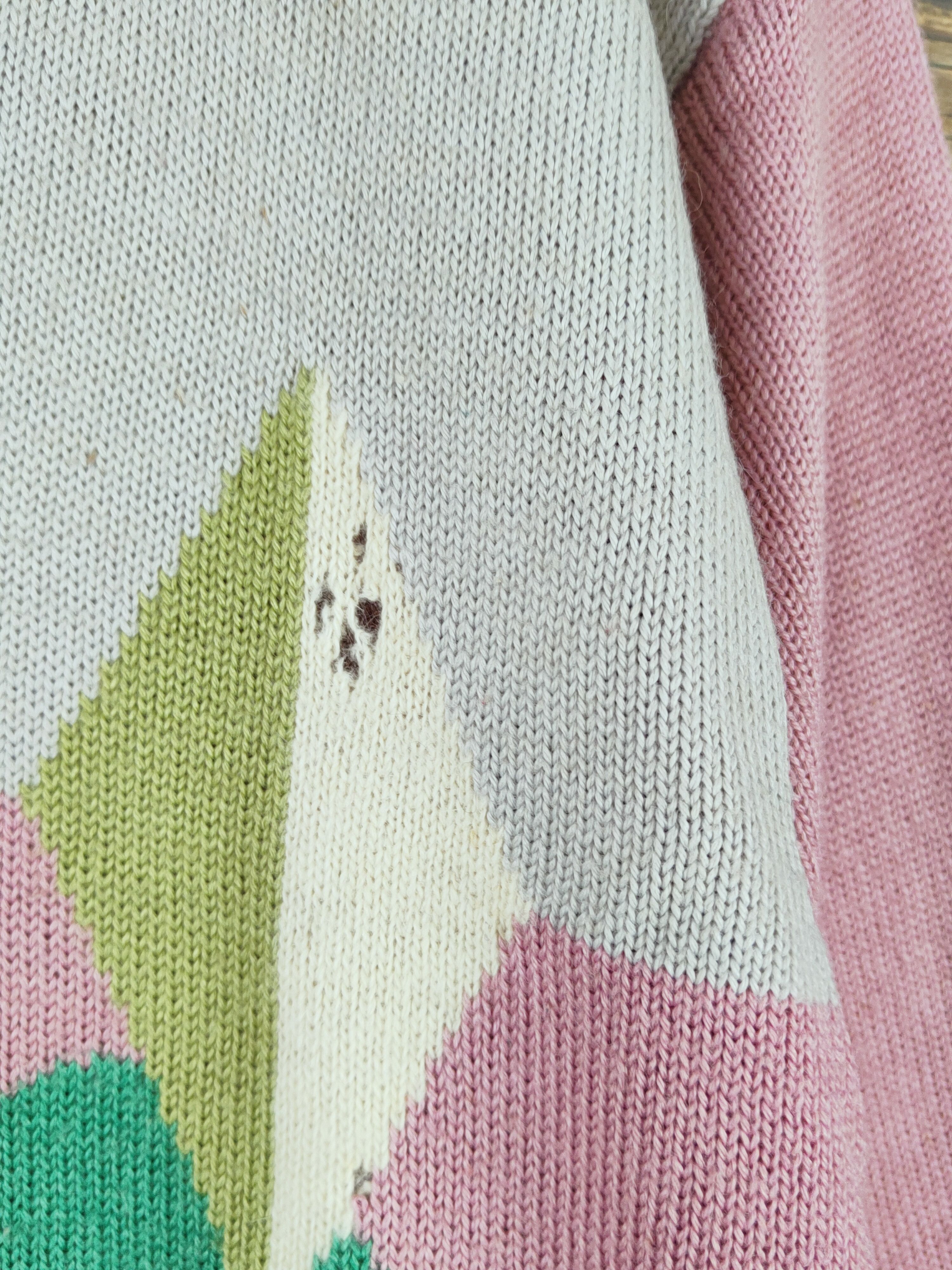 Homespun Knitwear × Japanese Brand × Vintage Pavone Pink Knitwear Sweatshirts #W997 Size M / US 6-8 / IT 42-44 - 6 Thumbnail