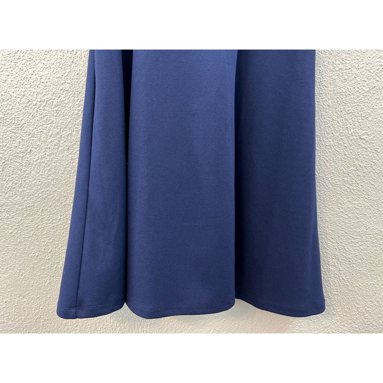Vintage Juniors Social Code A-Line Off-the-Shoulder Navy Blue Dress Size 9 Sleeveless Zipper Size M / US 6-8 / IT 42-44 - 5 Thumbnail