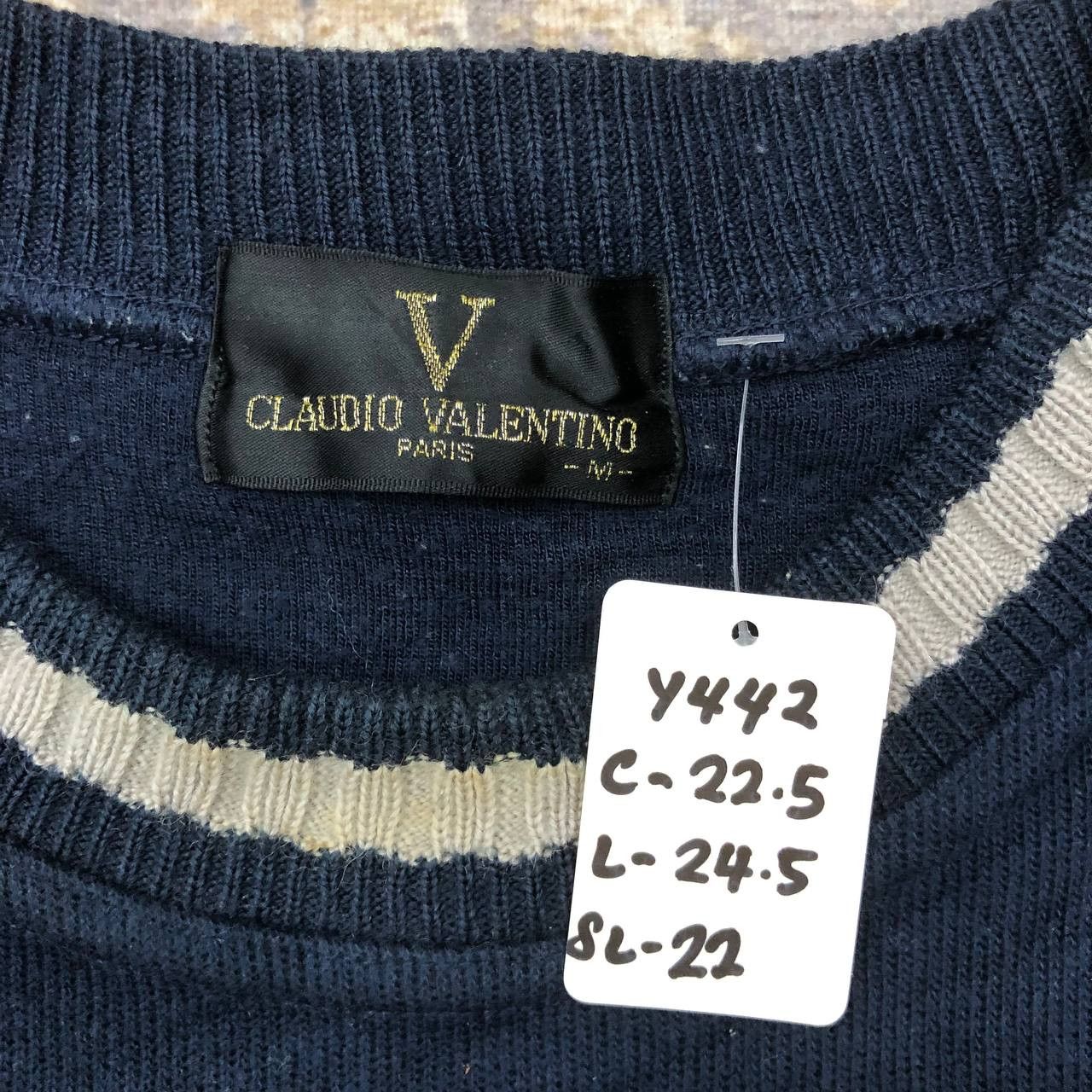 Valentino × Vintage Y442 VTG CLAUDIO VALENTINO PARIS SWEATSHIRT Size US M / EU 48-50 / 2 - 5 Thumbnail