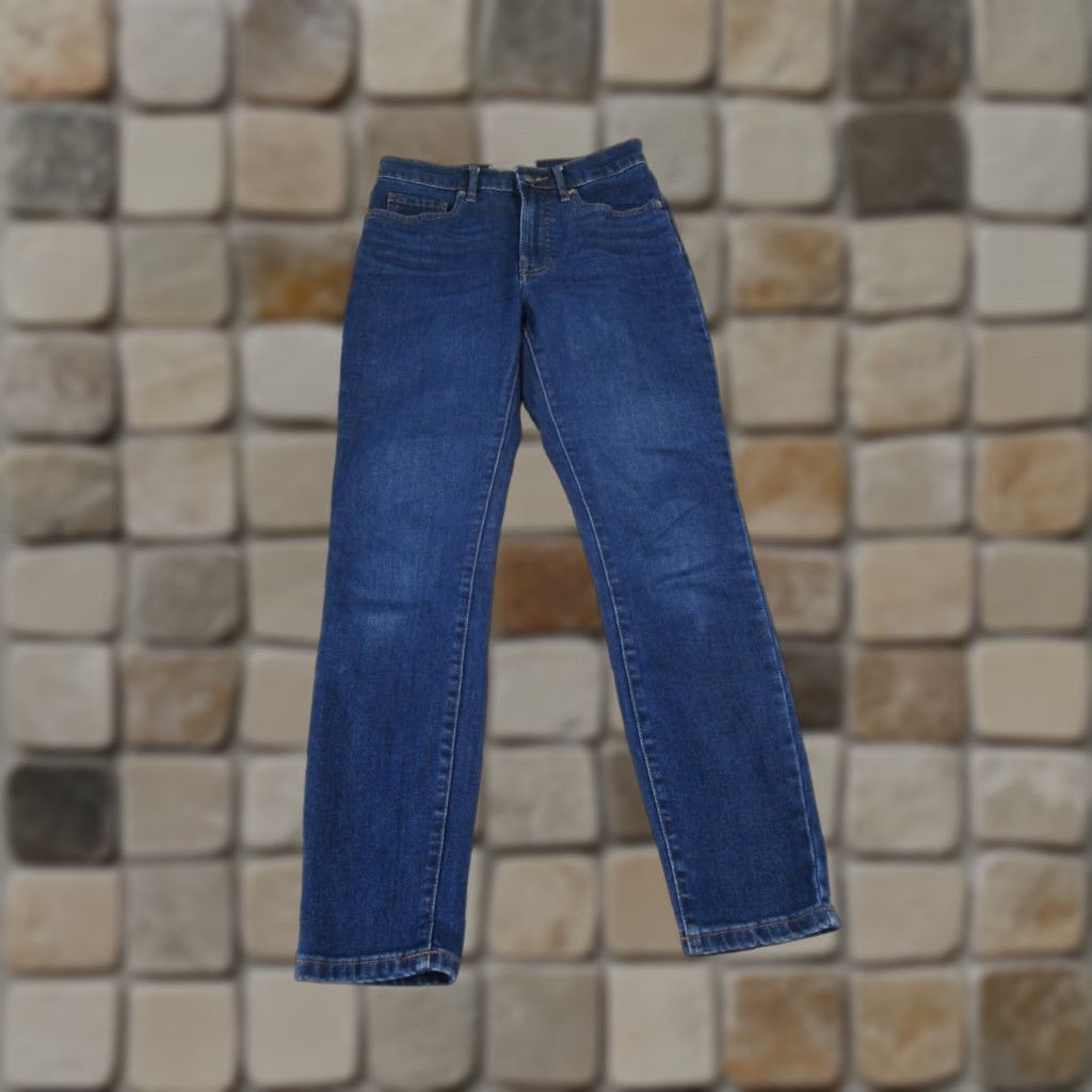 Everlane Everlane Jeans Womens 26 Dark Blue Denim Skinny Ankle Zip Modern RiseMid 8.5-10.5in Size 26" / US 2 / IT 38 - 1 Thumbnail