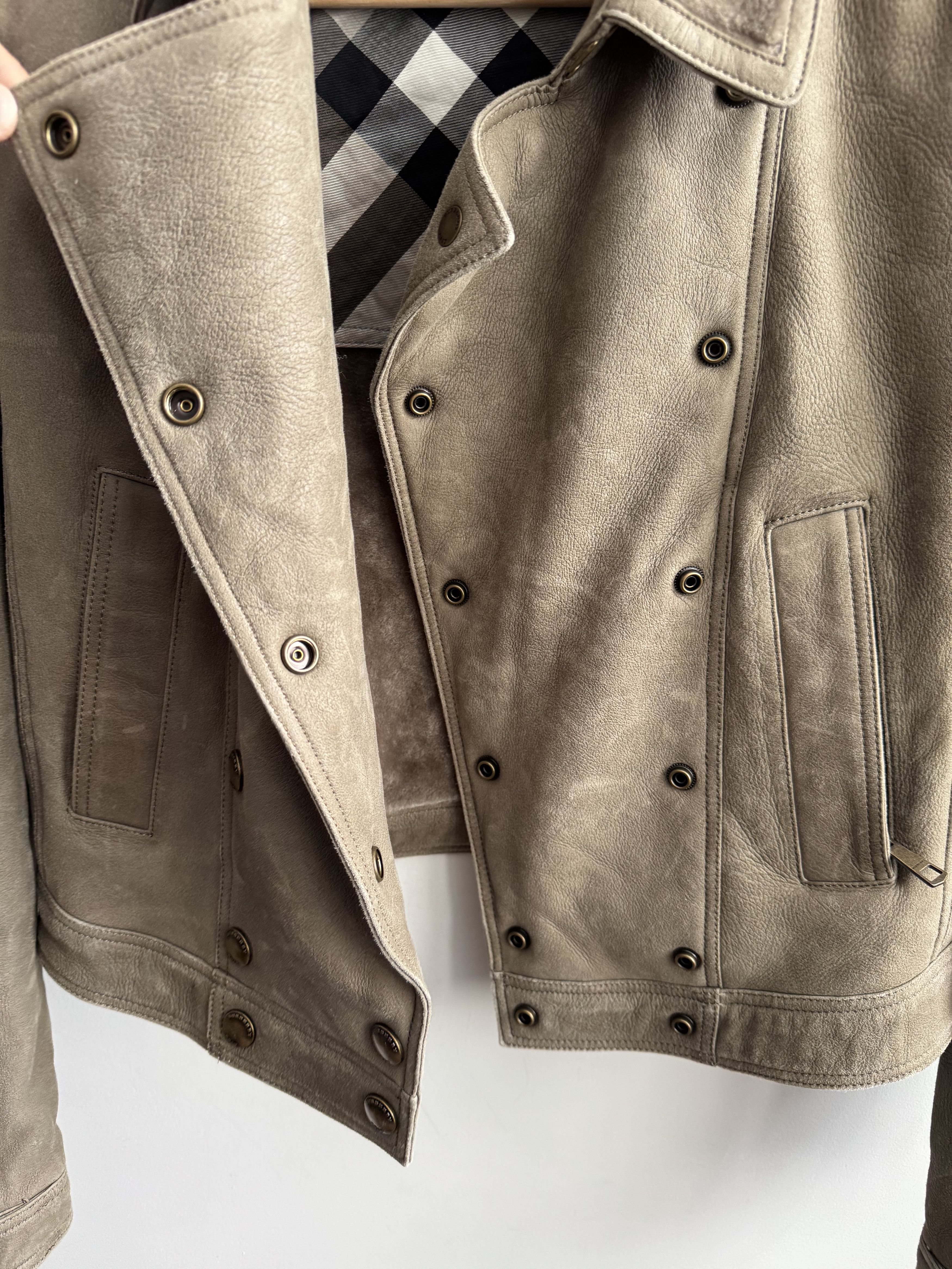 Burberry Burberry Shearling Leather Jacket Size US8 Eur 42 Size M / US 6-8 / IT 42-44 - 9 Thumbnail