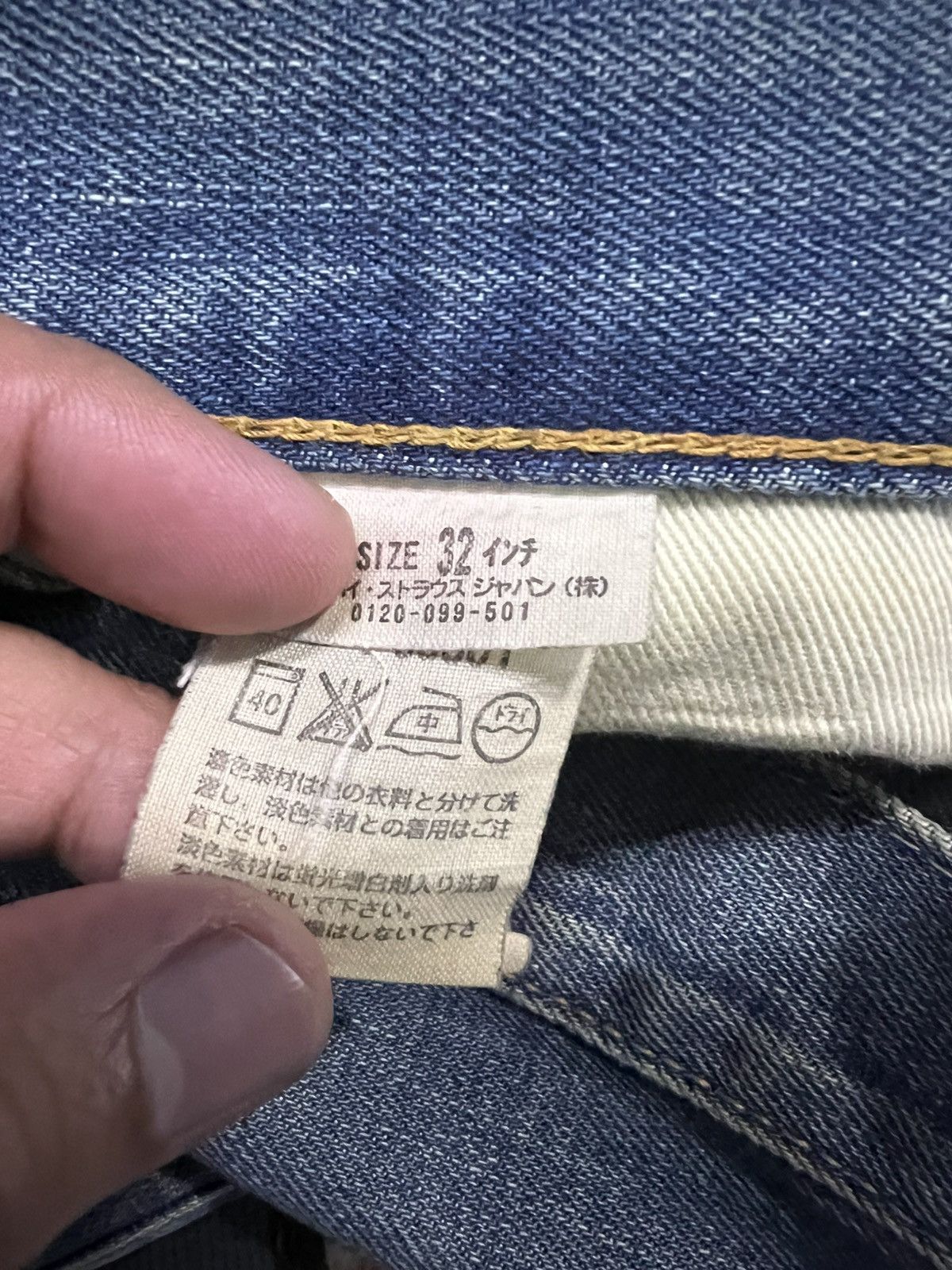 Levi's Vintage Levi’s 501 Big E Selvedge Distressed Mud Wash Jean Size US 30 / EU 46 - 20 Thumbnail
