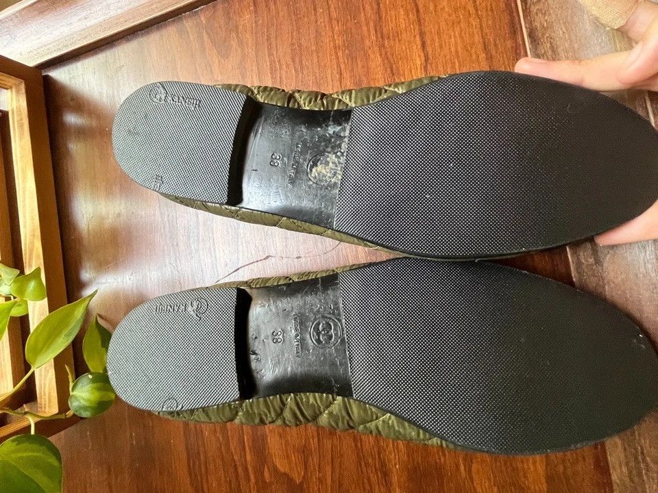 Chanel Chanel forest green cushion ballet flats size 38 US7-US7.5 Size US 8 / IT 38 - 6 Thumbnail